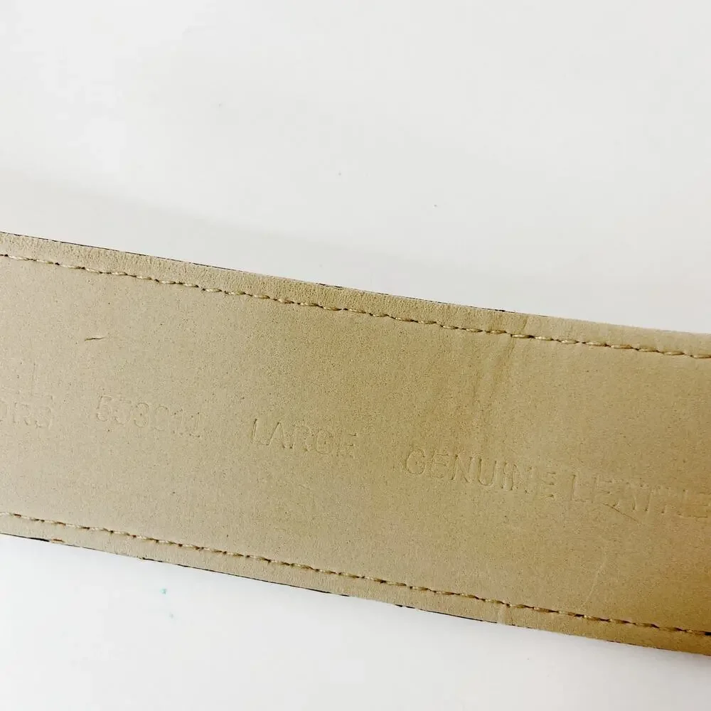 MICHAEL Michael Kors Black Leather Belt Size Large - Picture 4 of 14